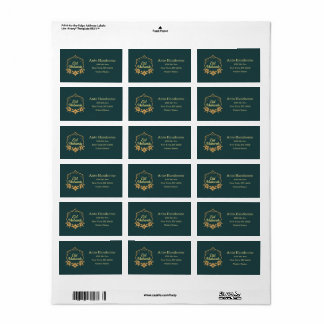 Elegant Minimalist Eid Mubarak Gift ラベル