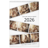 Elegant Minimalist Family Photo Calendar 2026  カレンダー (カバー)
