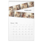 Elegant Minimalist Family Photo Calendar 2026  カレンダー (2月 2026)