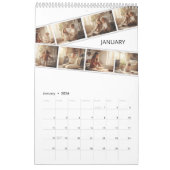 Elegant Minimalist Family Photo Calendar 2026  カレンダー (1月 2026)