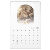 Elegant Minimalist Family Photo Calendar 2026 カレンダー (1月 2026)