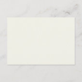 Elegant Minimalist Floral Wedding Reception Detail エンクロージャーカード (裏面)