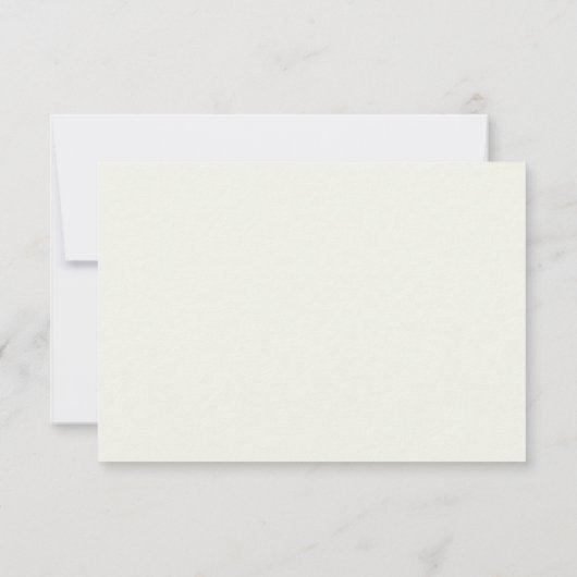 Elegant Minimalist Floral Wedding RSVP Card (裏面)