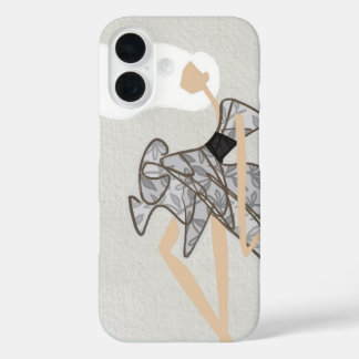Elegant Minimalist Glam Fashion Art iPhone 16ケース