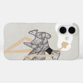 Elegant Minimalist Glam Fashion Art Case-Mate iPhoneケース (裏面 (横))