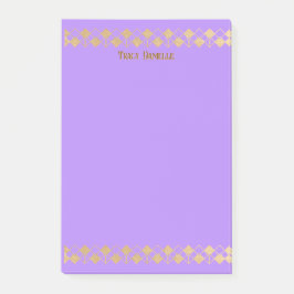 Elegant Minimalist Gold Accent Lavender ポストイット