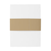 Elegant Minimalist Gold Monogram Wedding 招待状ベリーバンド (裏面例)