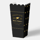  Elegant Minimalist Graduation Cap Grad Party  フェイバーボックス (裏面)