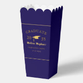  Elegant Minimalist Graduation Cap Grad Party  フェイバーボックス (裏面)