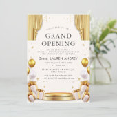 Elegant Minimalist Grand Opening Invitation 招待状 (スタンド正面)