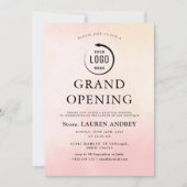 Elegant Minimalist Grand Opening Invitation 招待状 (正面)