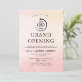 Elegant Minimalist Grand Opening Invitation 招待状 (スタンド正面)