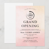Elegant Minimalist Grand Opening Invitation 招待状 (正面/裏面)