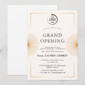 Elegant Minimalist Grand Opening Invitation 招待状 (正面/裏面)