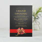 Elegant Minimalist Grand Opening Invitation 招待状 (スタンド正面)