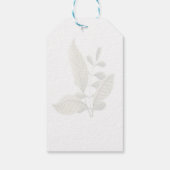 Elegant Minimalist Greenery Wedding ギフトタグ (裏面)