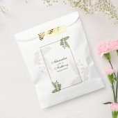 Elegant Minimalist Greenery Wedding フェイバーバッグ (封をした状態)