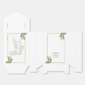 Elegant Minimalist Greenery Wedding フェイバーボックス (見開き)