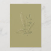 Elegant Minimalist Greenery Wedding  Menu メニュー (裏面)