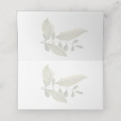 Elegant Minimalist Greenery Wedding Place Card プレイスカード (内部開封)