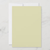 ELEGANT MINIMALIST LILY WEDDING INVITATION  招待状 (裏面)