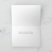 Elegant Minimalist Merry Christmas Card カード (内部)