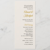 Elegant Minimalist Modern Islamic Wedding Program プログラム (正面)