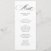 Elegant Minimalist modern Menu  メニュー (正面)