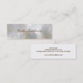 Elegant Minimalist Modern Stylish Mini Mini Busine スキニー名刺 (正面/裏面)