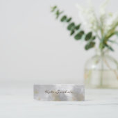 Elegant Minimalist Modern Stylish Mini Mini Busine スキニー名刺 (スタンド正面)