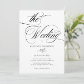 Elegant Minimalist modern Wedding 招待状 (スタンド正面)