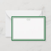 Elegant Minimalist Monogram Note Cards ノートカード (正面)