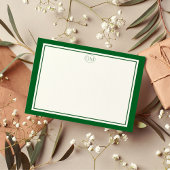 Elegant Minimalist Monogram Note Cards ノートカード