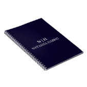 Elegant Minimalist Monogram Professional notebook ノートブック (右側)
