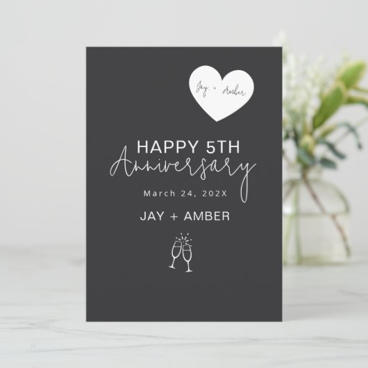 Elegant Minimalist Naive 招待状 (スタンド正面)