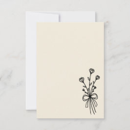 Elegant Minimalist Natural White 招待状