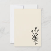 Elegant Minimalist Natural White 招待状 (裏面)