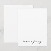 Elegant Minimalist Navy Blue Desk Design ノートカード (正面/裏面)