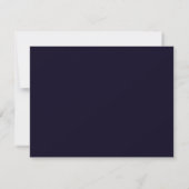 Elegant Minimalist Navy Blue Desk Design ノートカード (裏面)