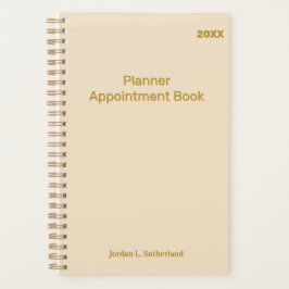 Elegant Minimalist Personalized Logo Ivory プランナー手帳