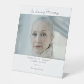 Elegant Minimalist Photo Funeral Pedestal Sign 台座サイン (正面)