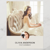 Elegant Minimalist Photo QR Wedding Photographer チラシ (正面)