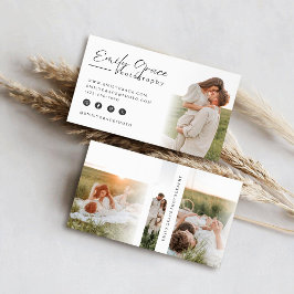 Elegant Minimalist Photography Business Card 名刺