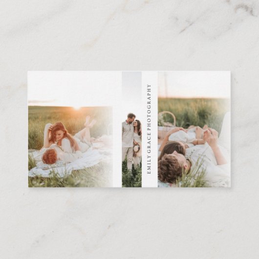 Elegant Minimalist Photography Business Card 名刺 (裏面)