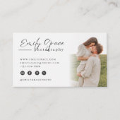 Elegant Minimalist Photography Business Card 名刺 (正面)