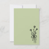 Elegant Minimalist Sage Green 招待状 (正面)