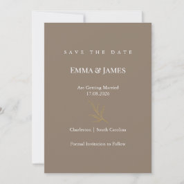 Elegant Minimalist Save the Date Card | Modern セーブザデート