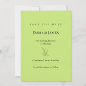 Elegant Minimalist Save the Date Card | Modern セーブザデート (正面)