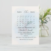 Elegant Minimalist Save the Date Wedding Invitatio 招待状 (スタンド正面)