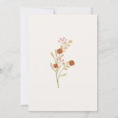 Elegant Minimalist Save the Date Wedding Invitatio 招待状 (裏面)